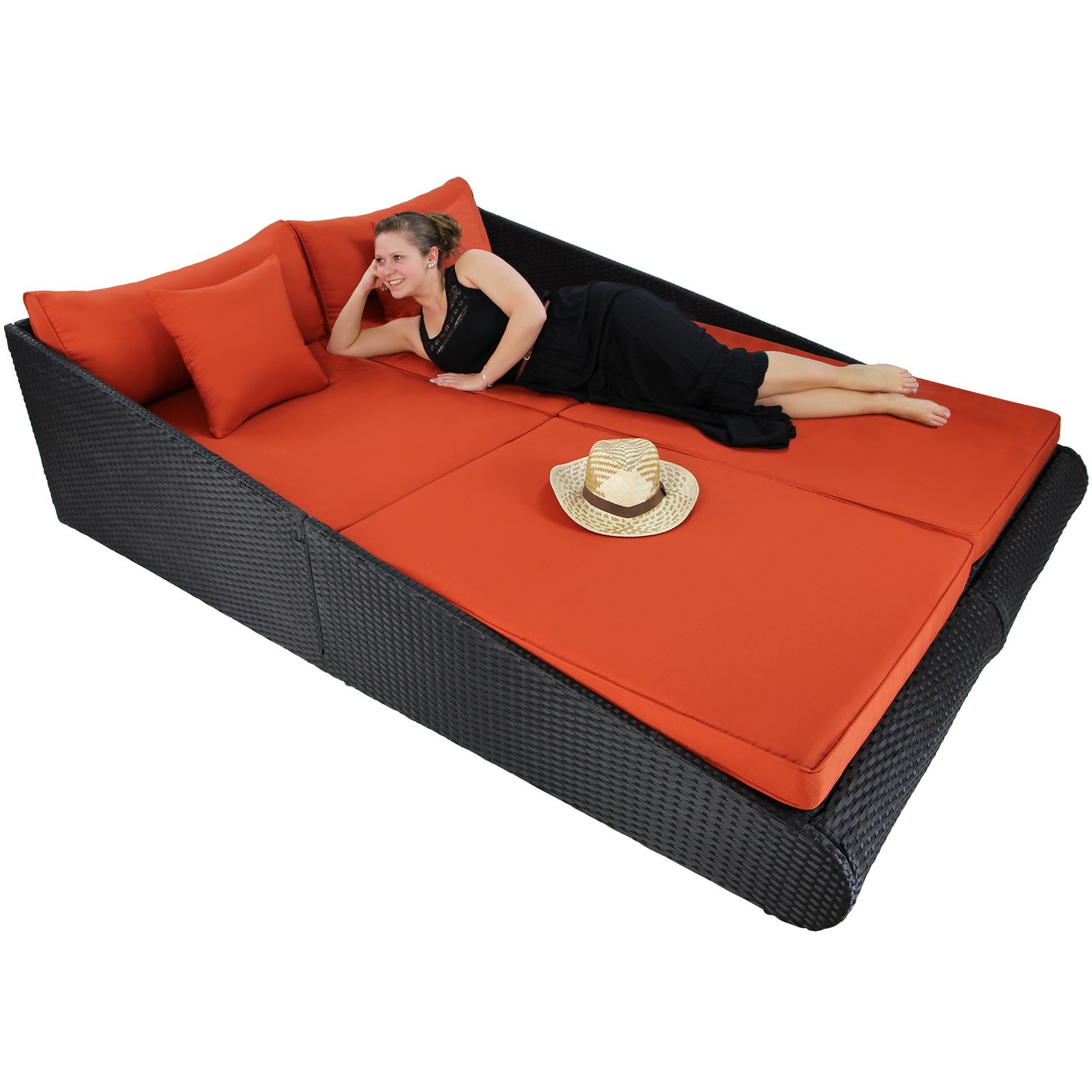 Rattan Tagesbett XXL Doppelliege JAMAICA vo_16